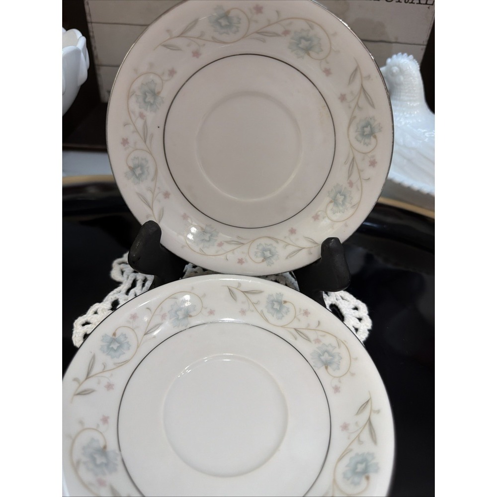 2‎ Set English Garden by Fine China of Japan 1968 5.75" Saucer #1221